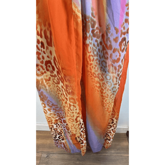 W118 by WALTER BAKER NWT Tropical Leopard JUNGLE Maxi DRESS Woman’s M NWOT - Picture 8 of 16